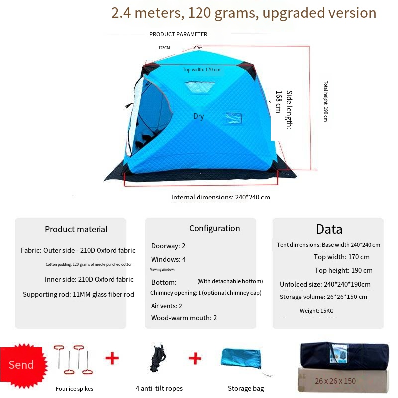 Casa de pesca en nieve, tienda - Fishing Equipment You Need reseña y precio